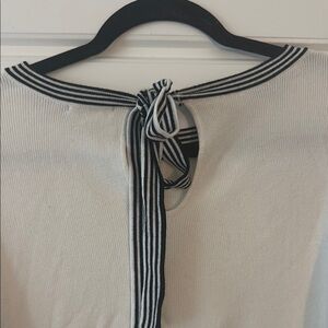 Striped Tie-Back Top